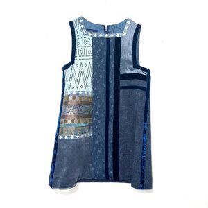 I Pinco Pallino Imelde & Stefano Cavalleri Velvet Trim Patchwork Dress - 6